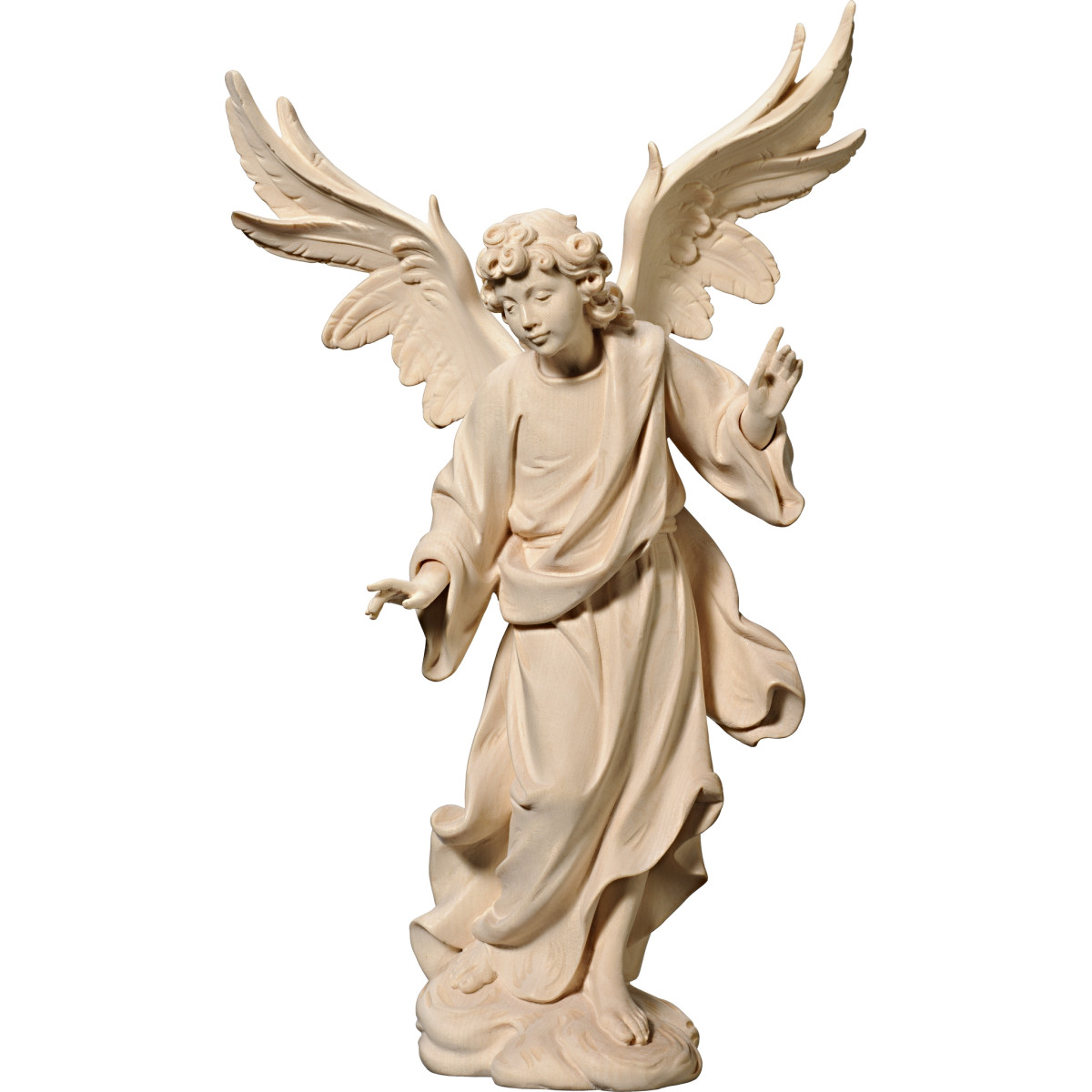 Ángel de la anunciación sobre la nube